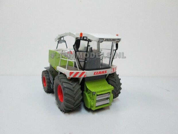 UNIVERSEEL: Brede banden &Oslash; 58 x 28 mm + ALUMINIUM velgen CLAAS ORANJE gespoten geleverd 1:32 Farmmodels Custom Line Series 