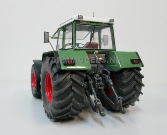 FENDT 612- 615 WeiseToys: Brede banden &Oslash; 58 x 28 m + ALU. velgen FENDT ROOD Gespoten+  &Oslash;3 mm as + U-profiel 1:32 Farmmodels Custom Line Series   