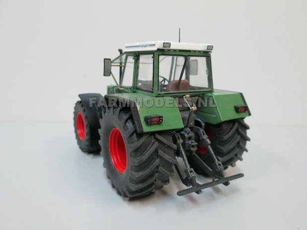 FENDT 612- 615 WeiseToys: Brede banden &Oslash; 58 x 28 m + ALU. velgen FENDT ROOD Gespoten+  &Oslash;3 mm as + U-profiel 1:32 Farmmodels Custom Line Series   