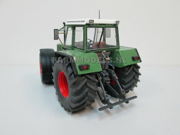 FENDT 612- 615 WeiseToys: Brede banden &Oslash; 58 x 28 m + ALU. velgen FENDT ROOD Gespoten+  &Oslash;3 mm as + U-profiel 1:32 Farmmodels Custom Line Series   