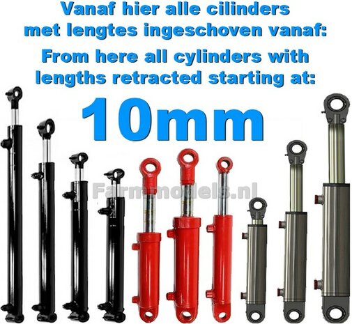 Vanaf hier alle Cilinders met lengte INGESCHOVEN vanaf 10mm