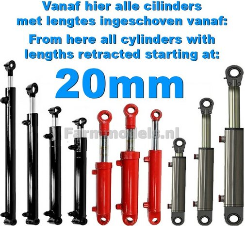 Vanaf hier alle Cilinders met lengte INGESCHOVEN vanaf 20mm