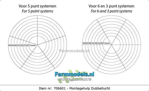 Montagehulp Dubbellucht FORREZ - GS Schaad systeem 1:32 