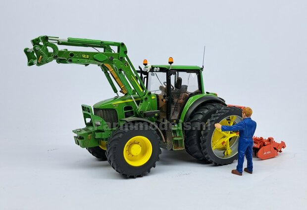 MOLCON 5-STER dubbellucht koppelsysteem &Oslash; 42mm. Materiaal Resin JOHN DEERE GEEL Gespoten  Universeel te gebruiken 1:32   