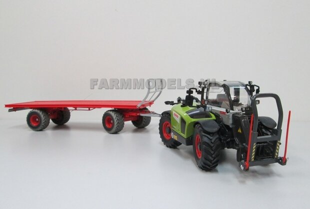 Hooivork Claas / Fendt grijs kleur t.b.v. Voorlader (Wiking) trekkers  1:32                    