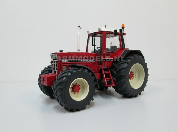 CASE IH SCHUCO: 2x Brede Banden &Oslash; 47.5 x 20.5 mm + ALU. velgen ALUMINIUM METALIC gespoten geleverd 1:32 Farmmodels Custom Line Series  