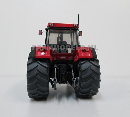 CASE IH 1455 SCHUCO: 2x Brede Banden &Oslash; 61 x 25 mm + ALU. velgen ALUMINIUM METALIC Gespoten geleverd 1:32 Farmmodels Custom Line Series 