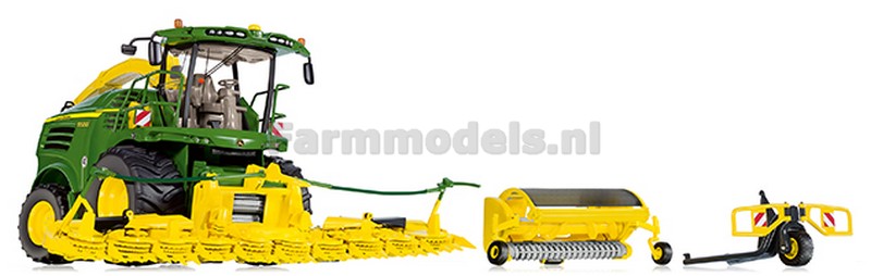 John Deere 8500i SPFH Hakselaar incl. gratis vetspuit 1:32 Wiking WK77832